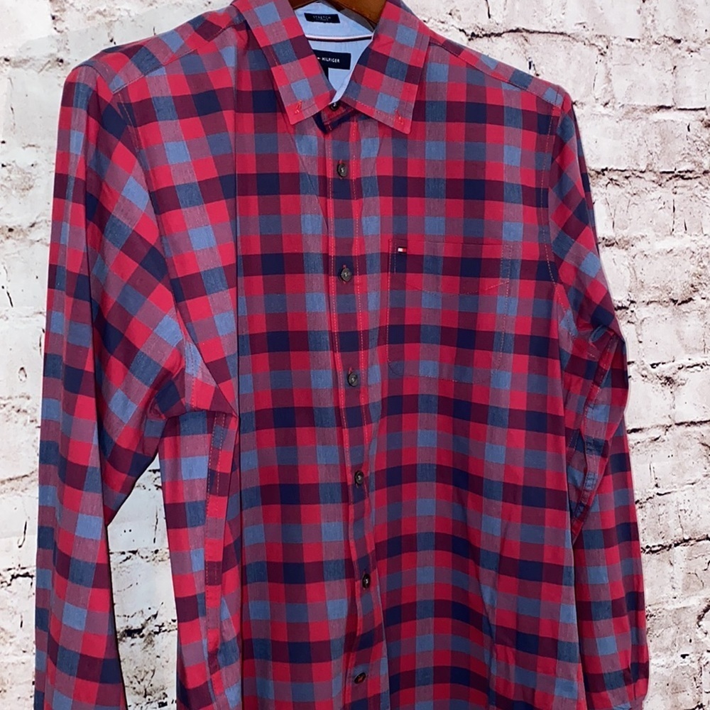 Tommy Hilfiger Men’s Tonal Check Shirt - Picture 4 of 8